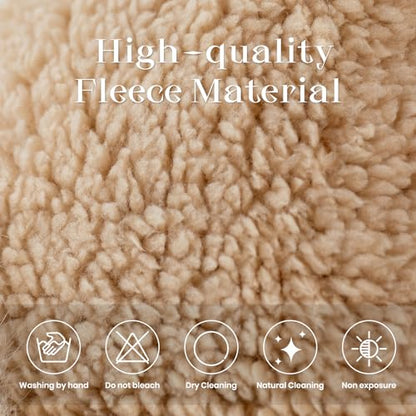 Womens Knit Pom Beanie Hat Thermal Polar Fleece Lined Winter Scarf Set Face Mask Hooded Scarf Earmuff Skull Hats