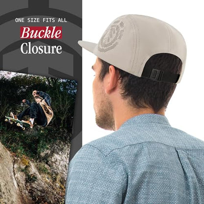 Element Unisex Adult Element Camper Hat, Adult Strapback with Slight Curved Brim - color: Light Grey