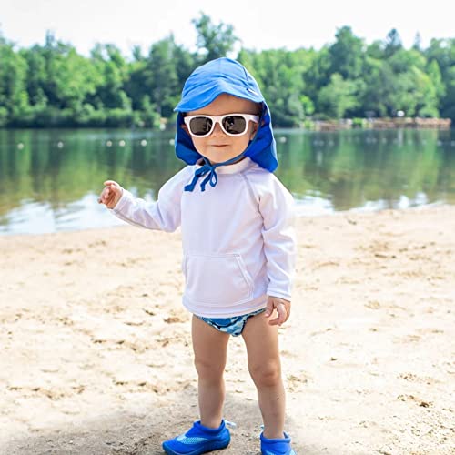 Green Sprouts Unisex-Baby Flap Sun Protection Swim HatHat - color: Light Blue, size: 0-6 Months