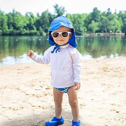 Green Sprouts Unisex-Baby Flap Sun Protection Swim HatHat - color: Light Blue, size: 0-6 Months