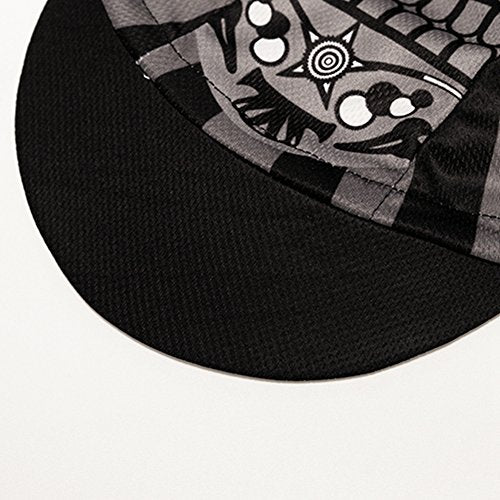 Weimostar Polyester Men Cycling Bike Bicycle Cap MTB Hat Sweat Wicking - color: Black Gray
