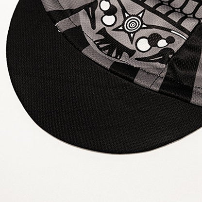 Weimostar Polyester Men Cycling Bike Bicycle Cap MTB Hat Sweat Wicking - color: Black Gray