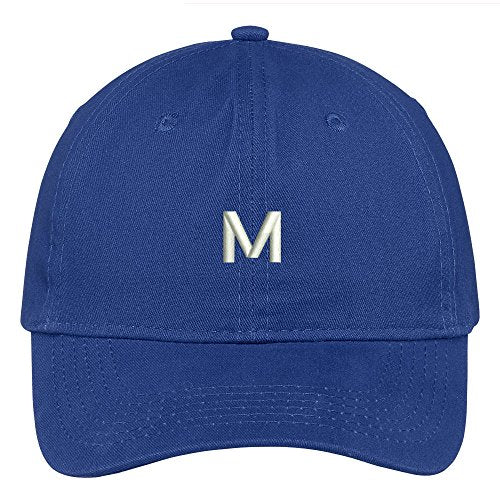 Trendy Apparel Shop Letter M Block Font Embroidered Dad Hat Cotton Baseball Cap - color: Royal