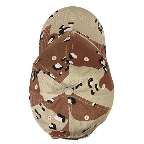 Falari Classic Baseball Cap Dad Hat 100% Cotton Soft Adjustable Size - color: Camouflage - Desert