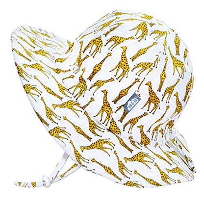 JAN & JUL Adjustable Cotton Floppy Sun Hat with 50+ UPF Protection for Boys - color: Giraffe, size: 0-6 Months