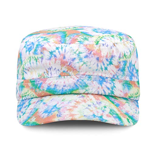 The Hat Depot Cadet Military Army Baseball Cap Tie Dye & Washed Cotton Basic & Distressed Cadet Brushed Cotton Cap - color: 3. Tie Dye - Color 3