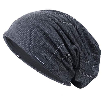 Ruphedy Men Slouchy Beanie Summer Long Oversize Thin Lightweight Skull Cap B011h - color: B402-grey, size: One Size
