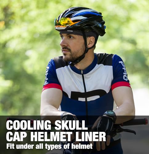 MELASA Cooling Skull Cap Breathable Sweat-Wicking Under Helmet - color: Green