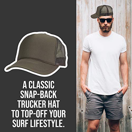 2 Packs Baseball Caps Blank Trucker Hats Summer Mesh Cap (2 FOR Price of 1) - color: Brown