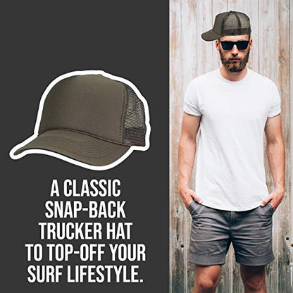2 Packs Baseball Caps Blank Trucker Hats Summer Mesh Cap (2 FOR Price of 1) - color: Brown