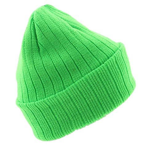 Milani Thinsulate 40 Gram Windchill Insulated Winter Cold Weather Beanie Skull Cap - color: Neon Green