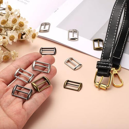 uxcell Metal Baseball Cap Buckle, Adjustable Cap Strap Adjuster Slider Bag Belt Strap - color: Green