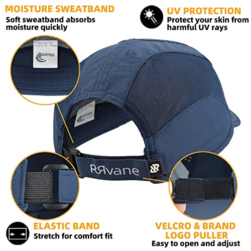 Quick Dry Running Cap for Men, Women - color: Navy