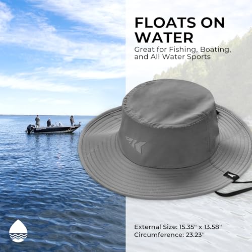 KastKing Sol Armis UPF 50 Boonie Hat for Sun Protection,Men Women - color: Formal Gray
