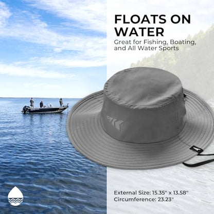 KastKing Sol Armis UPF 50 Boonie Hat for Sun Protection,Men Women - color: Formal Gray