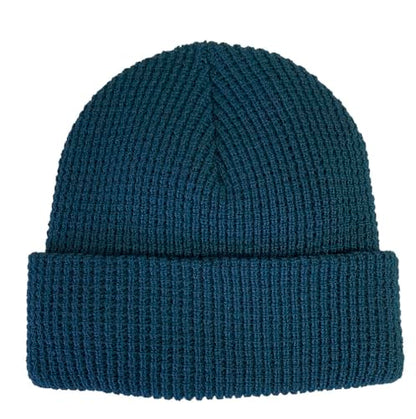 Broner Waffle Knit Cuff Cap - color: Deep Teal