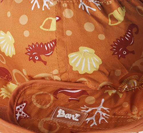 Baby BanZ UV Reversible Bucket Hat - color: Orange Tide, size: 2