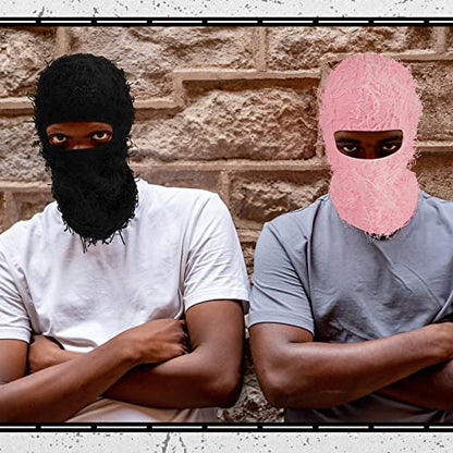 Newcotte 2Pc Ski Mask - color: Black, Pink