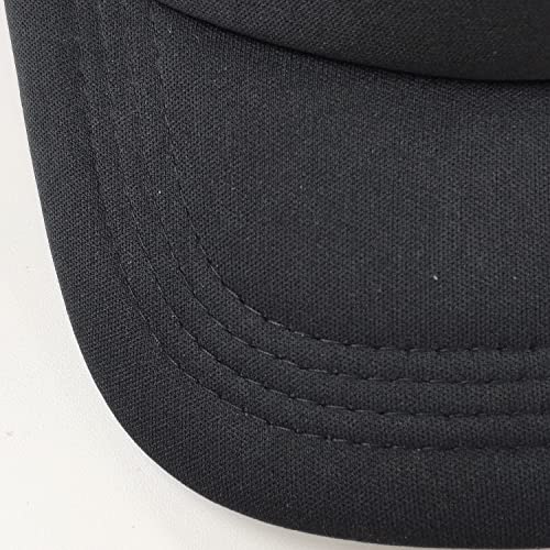 12 Pack Sublimation Hats for Men Blank Trucker Hats Bulk Snapback Mesh Women Baseball Caps DIY Custom 18 Colors - color: Pure Black