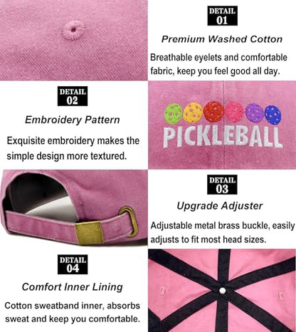 Pickleball Hat for Women Men, Gifts for Pickleball Lovers