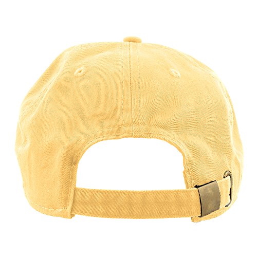 Gelante Baseball Cap Dad Hat 100% Cotton Polo Style Plain Blank Adjustable Size. - color: Light Yellow