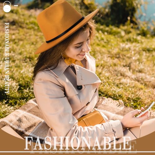 Hercicy 6 Pcs Fedora Hats for Women Men - color: Fresh Color