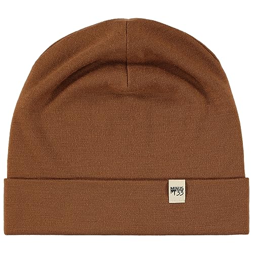 100% Merino Wool Cuff Beanie - Warm Winter Hat - Novelty Beanie - Toque - color: Golden Brown