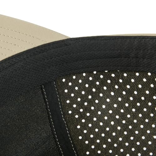 BOTVELA Men Adjustable Snapback Laser Cut Mesh Baseball Cap - color: Khaki