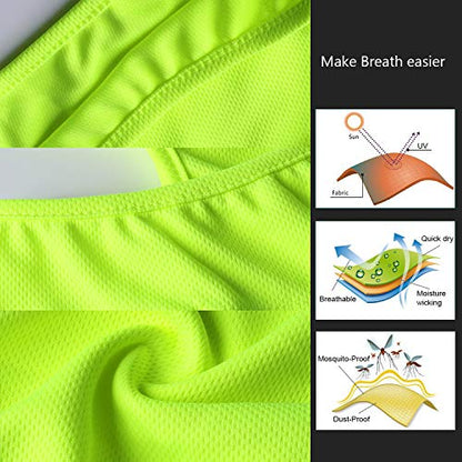 Balaclava Face Mask Adjustable Windproof UV Protection Hood - color: Green