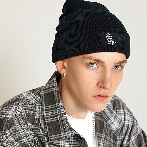 Cool Graphic Beanie for Men and Women - Black - color: Skeleton12