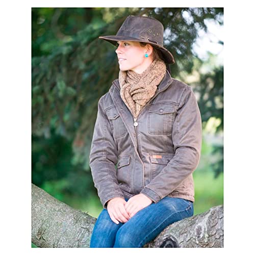 Outback Trading Company Women's 1497 River Guide UPF 50 Waterproof Breathable Outdoor Cotton Oilskin Hat - color: Brown, size: XX-Large