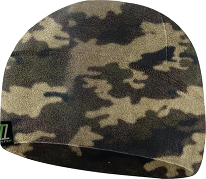 Temple Tape Tactical Fleece Watch Cap Beanie – Skull Cap Fleece Hat - Mens & Women - color: Camo, size: One Size