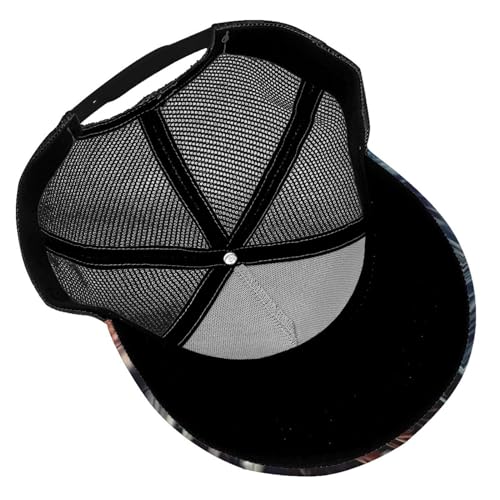 Funny Baseball Hat for Women Men, Dad Cap Trucker Hat Adjustable Fit for Summer Sport Travel Beach - color: Pattern - 5