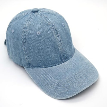 Baseball Cap for Women Men Classic Strapback Hats Adjustable Sun Hat - color: Blue