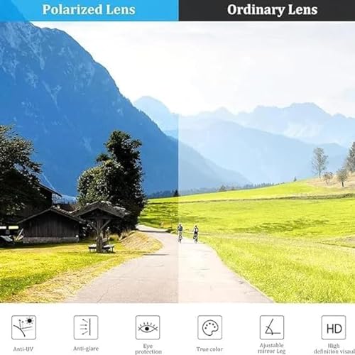 Polarized Clip-On Hat Sunglasses, Outdoor Sports Shades for Cycling - color: Black