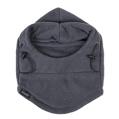 REDESS Winter Windproof Hat, Unisex Children Heavyweight Balaclava, Ski Mask with Thick Warm Fleece Face Cover - color: Dark Gray