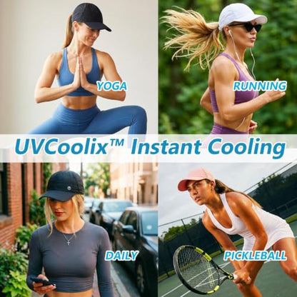 TOP-EX UPF 50+ Cooling Ponytail Baseball Cap for Women, Water-Resistant - color: Misty Periwinkle, size: X-Small
