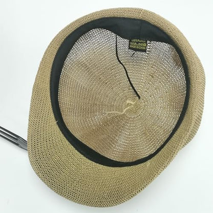 Lightweight Newsboy Cap Beret Breathable Mesh Sun Hat Beach Hats for Women - color: Khaki