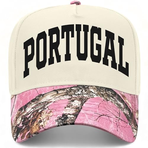 Portugal Collegiate Hat - color: Pink Tree Camo/Natural