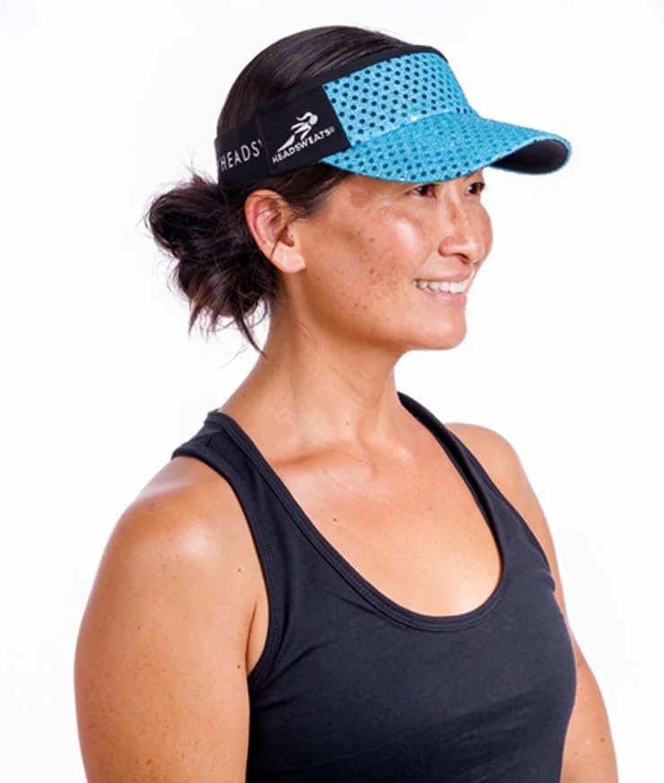 Sparkle Headsweats Running Visor - color: Turquoise