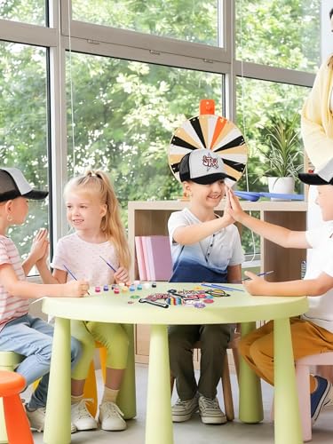 Aneco DIY Blank Trucker Hats Kit Adjustable Baseball Caps - color: Black