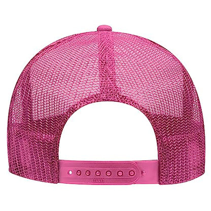 BROTHER TRUCKERS Undiagnosed But Something Ain't Right Mesh Back Hat - color: Hot Pink/White