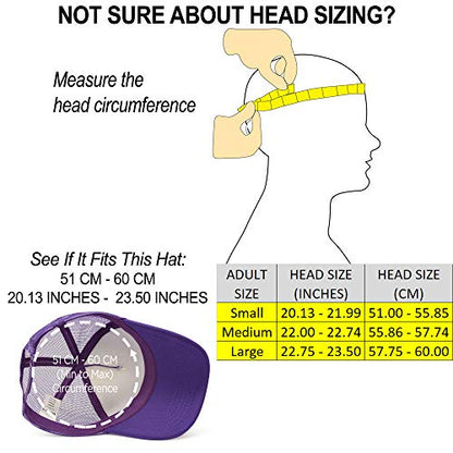 DALIX Solid Blank Trucker Hats Caps 2 Pack - color: Purple
