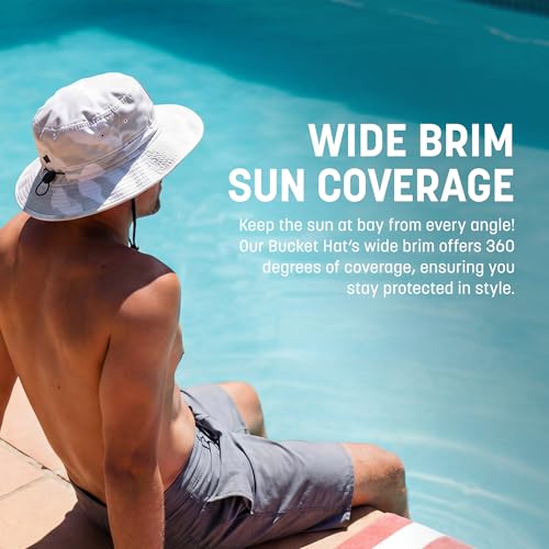 Soul of Adventure Bucket Hat | UV 50+ for Adults | Sun Protection with Adjustable Fit, Moisture-Wicking Fabric - color: Solid Beige