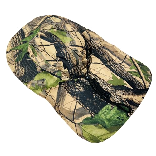 Packable and Adjustable Mesh Boonie Sun Hat with Neck Flap - color: Tan Hardwoods Camo