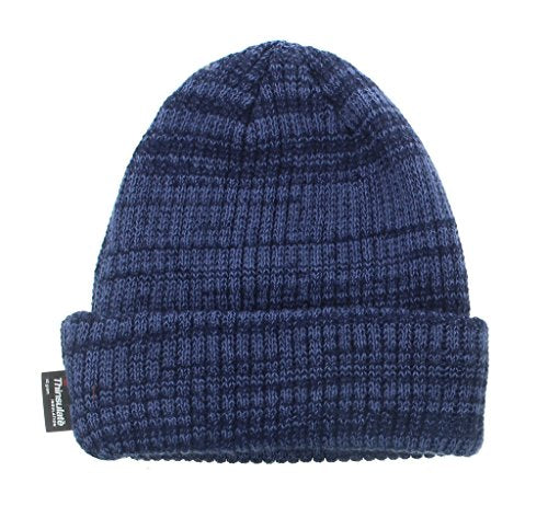 Milani Thinsulate 40 Gram Windchill Insulated Winter Cold Weather Beanie Skull Cap - color: Navy Blue/Black