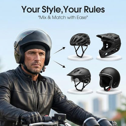 LONGLONG 2-Pack Breathable Skull Caps Helmet Liner for Motorcycle Hard Hat - color: Black+black