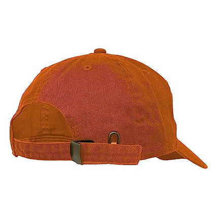 Glory Max 100% Cotton Baseball Cap Classic Plain Low Profile Golf Dad Hat Buckle Adjustable - color: Orange