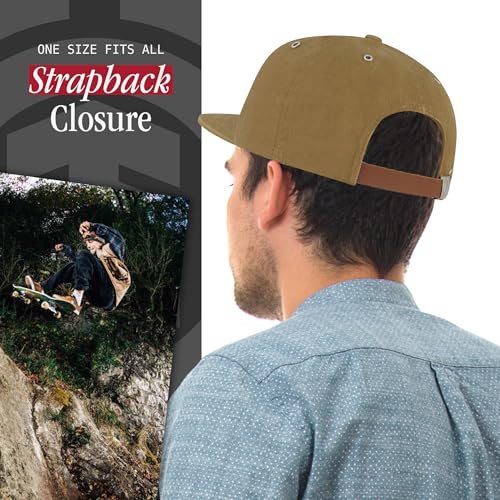 Element Unisex Adult Element Camper Hat, Adult Strapback with Slight Curved Brim - color: Khaki