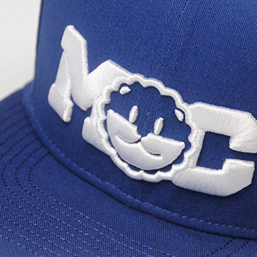 RIOREX Hip hop caps Fashion Animal Embroidery Baseball Cap for Men Adjustable Leather Belt Strapback Baseball Cap - color: Blue(mc)